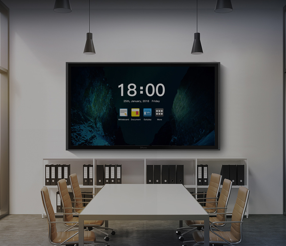 Conference display features of large screen!
